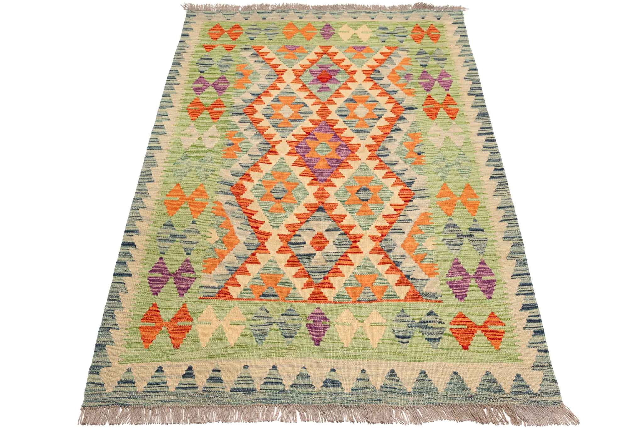 Afghanischer Kelim – 158 × 105 cm – handgewebt aus Schurwolle