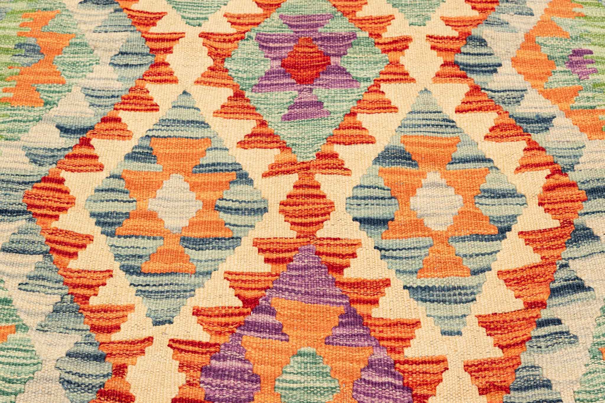 Afghanischer Kelim – 158 × 105 cm – handgewebt aus Schurwolle