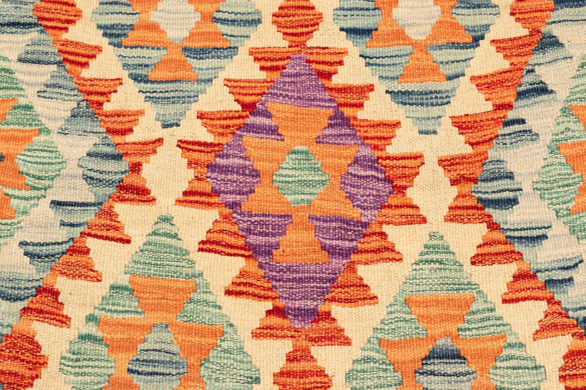 Afghanischer Kelim – 158 × 105 cm – handgewebt aus Schurwolle