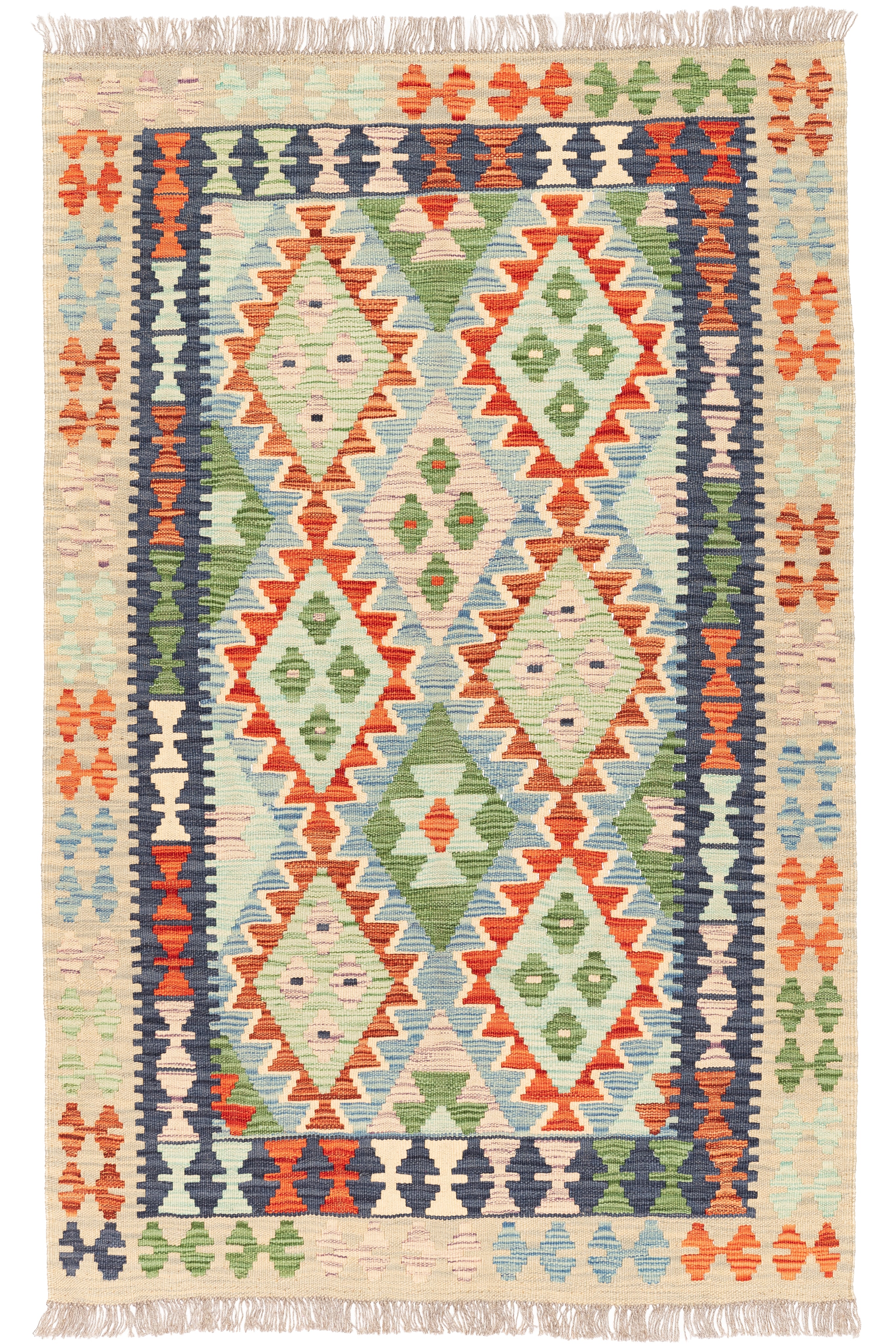 Afghanischer Kelim – 154 × 100 cm – handgewebt aus Schurwolle