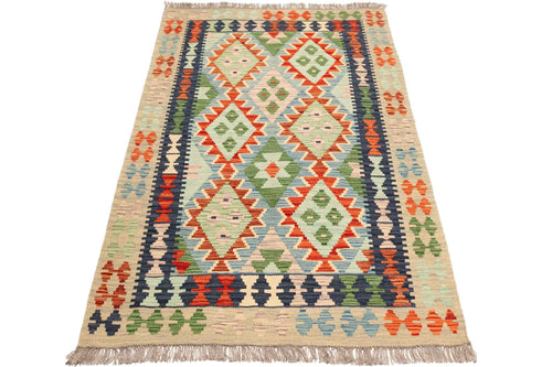 Afghanischer Kelim – 154 × 100 cm – handgewebt aus Schurwolle