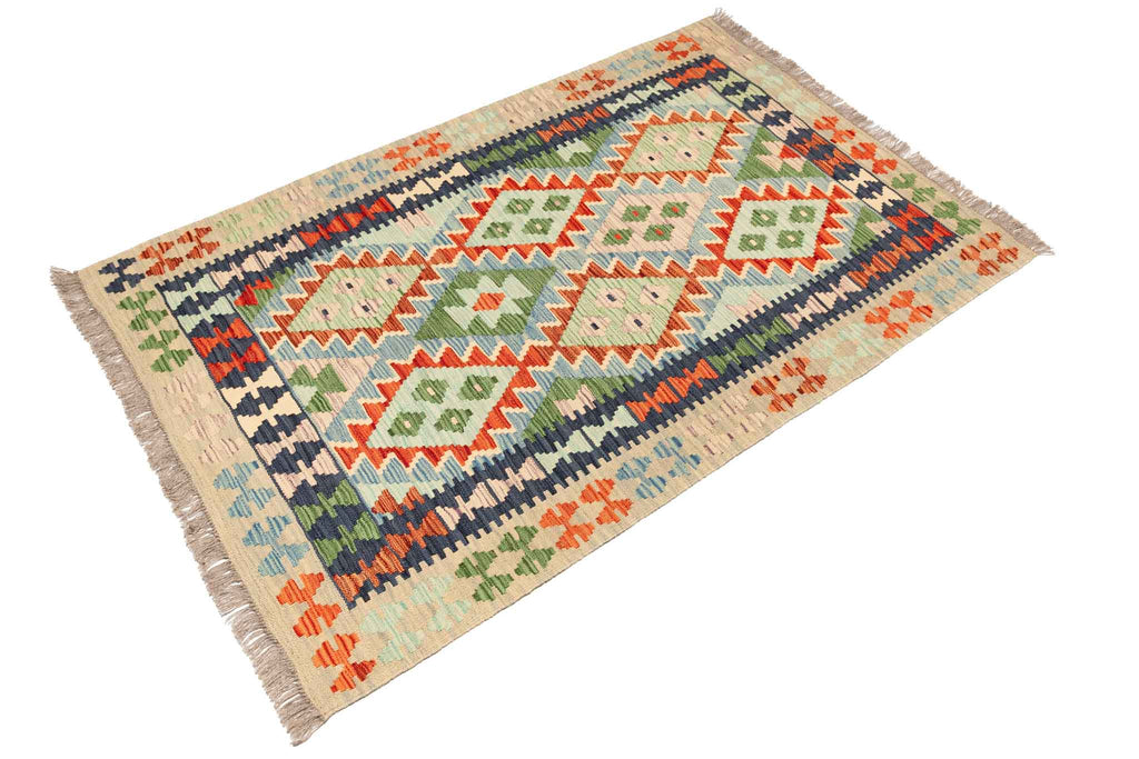 Afghanischer Kelim – 154 × 100 cm – handgewebt aus Schurwolle