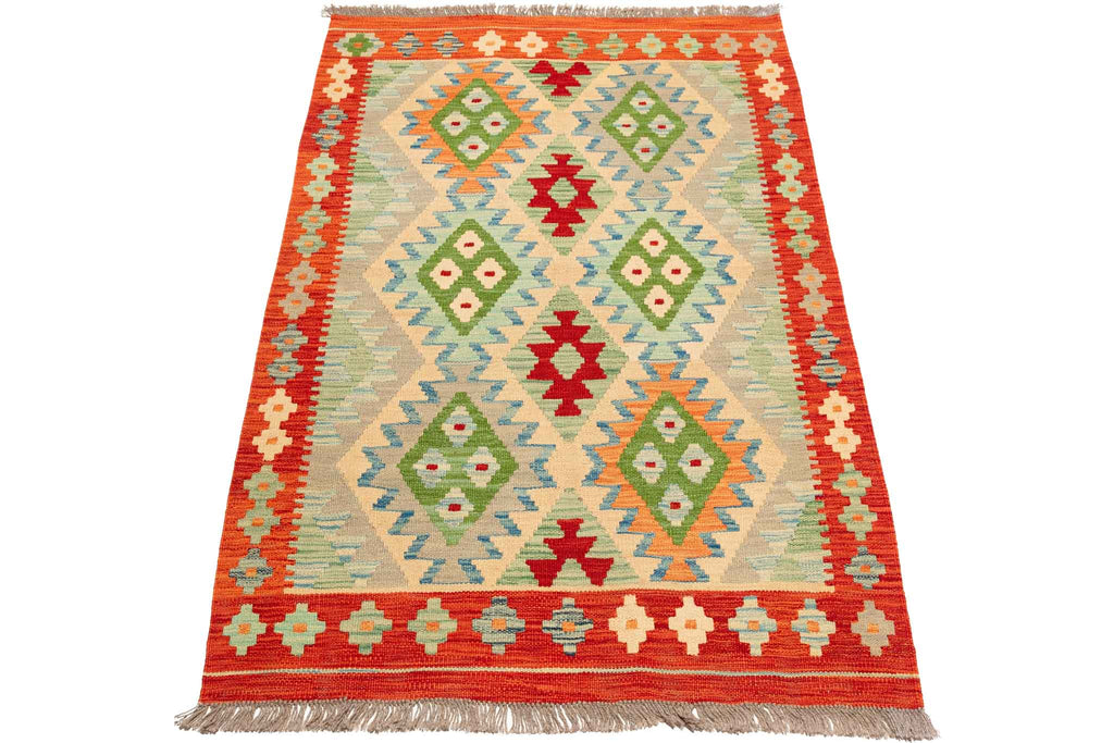 Afghanischer Kelim – 145 × 99 cm – handgewebt aus Schurwolle