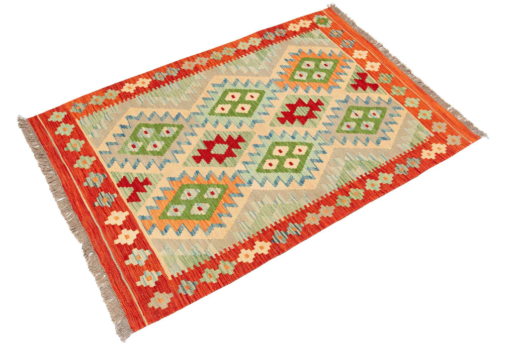 Afghanischer Kelim – 145 × 99 cm – handgewebt aus Schurwolle