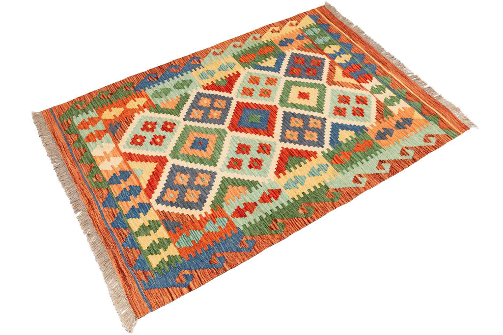 Afghanischer Kelim – 146 × 101 cm – handgewebt aus Schurwolle