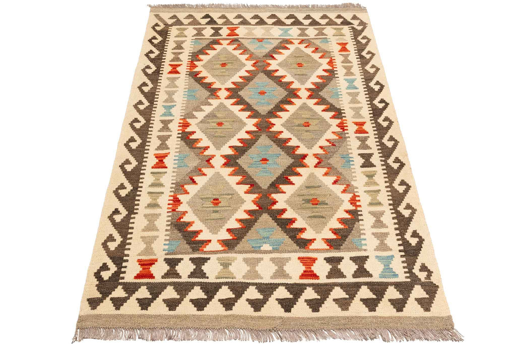 Afghanischer Kelim – 150 × 98 cm – handgewebt aus Schurwolle