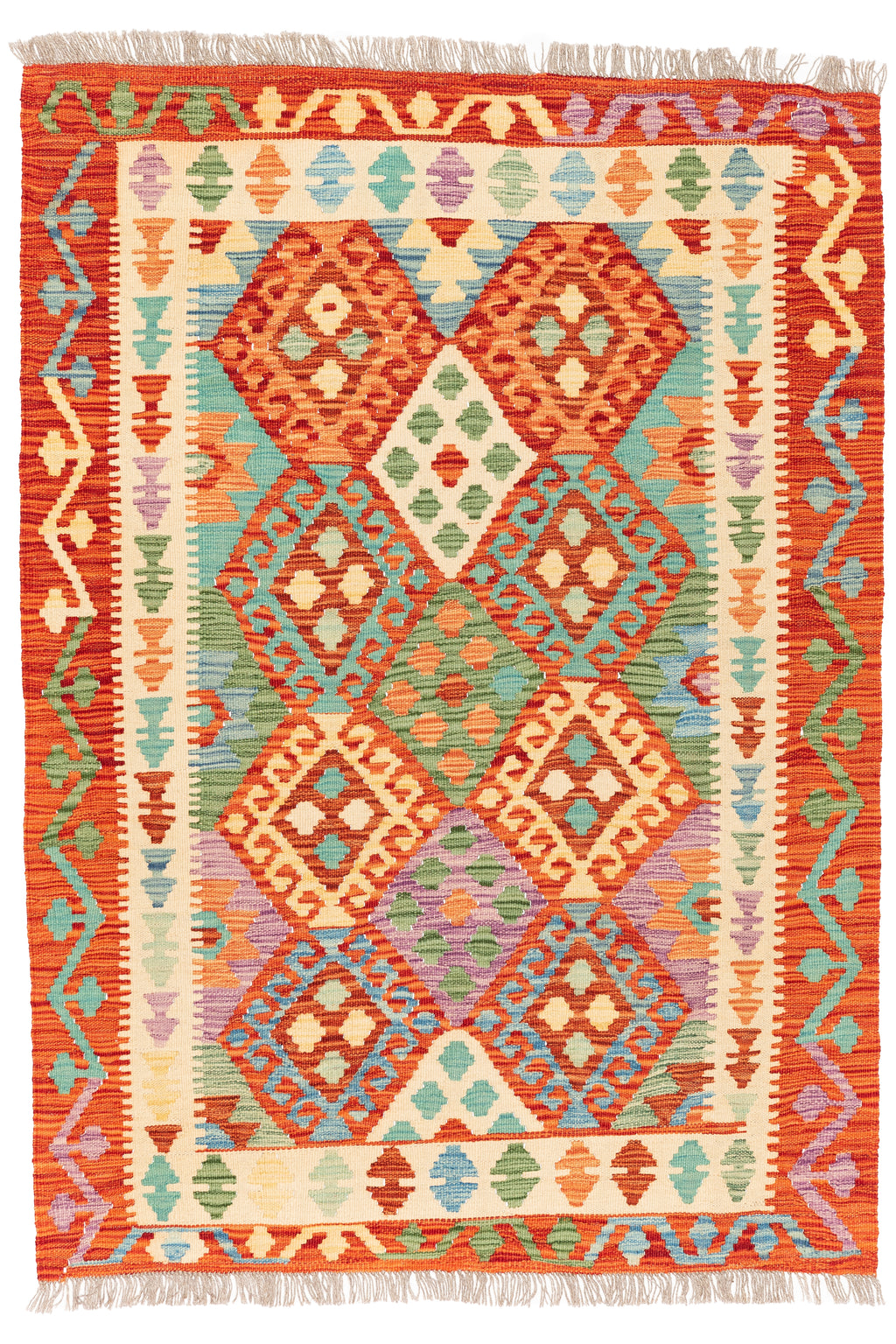 Afghanischer Kelim – 148 × 106 cm – handgewebt aus Schurwolle