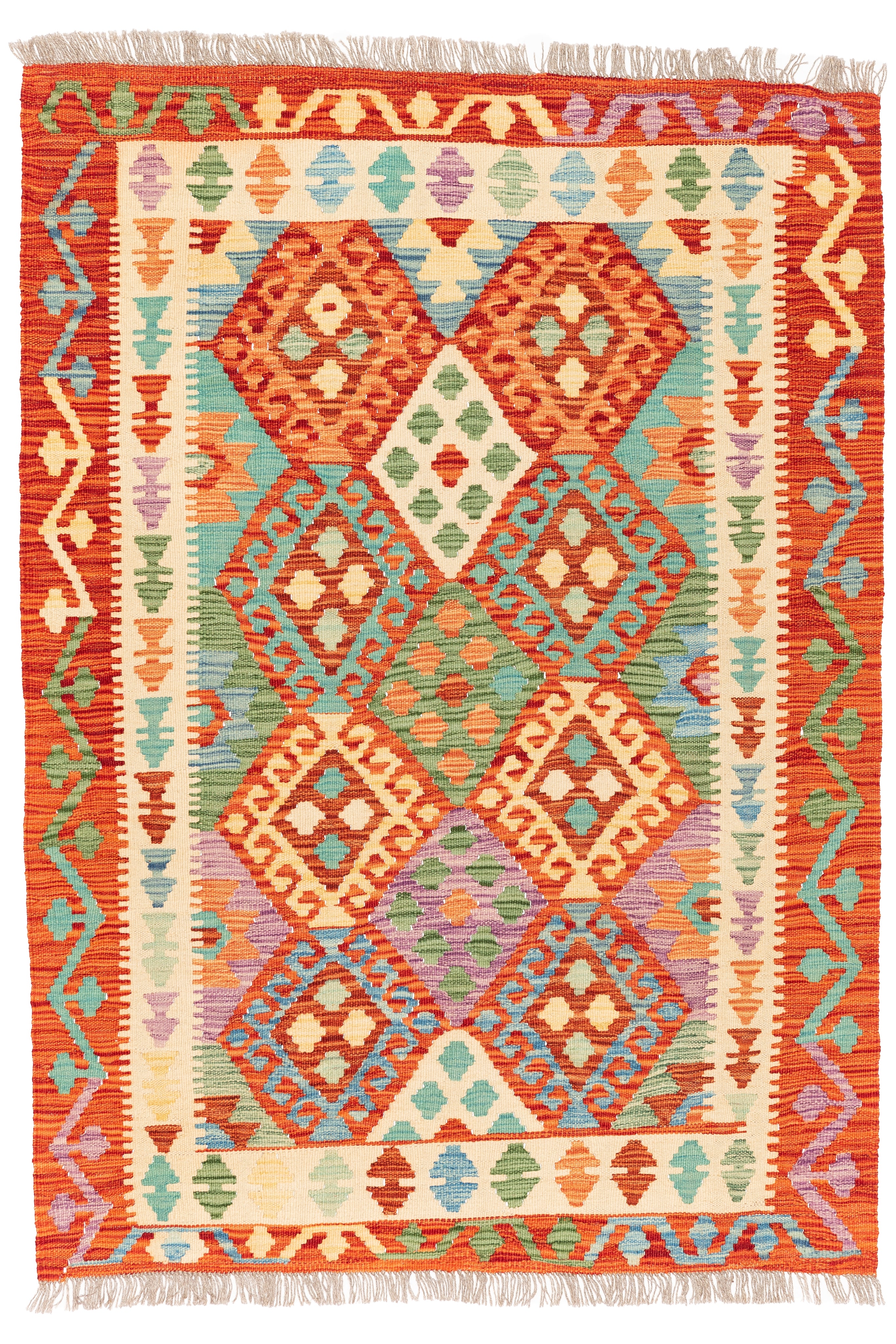 Afghanischer Kelim – 148 × 106 cm – handgewebt aus Schurwolle