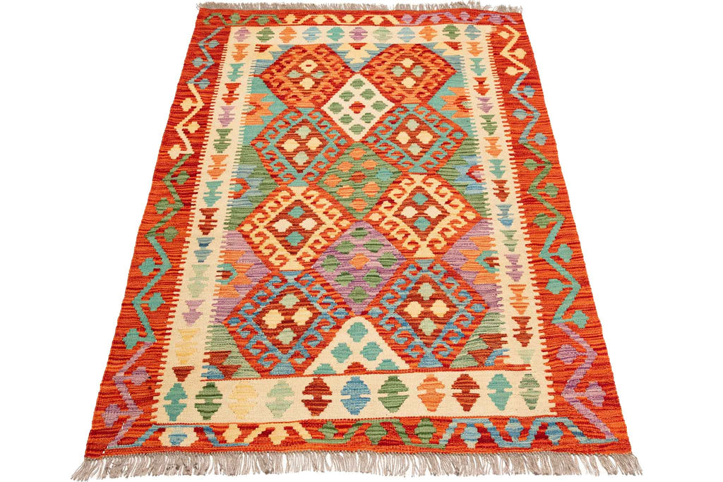 Afghanischer Kelim – 148 × 106 cm – handgewebt aus Schurwolle