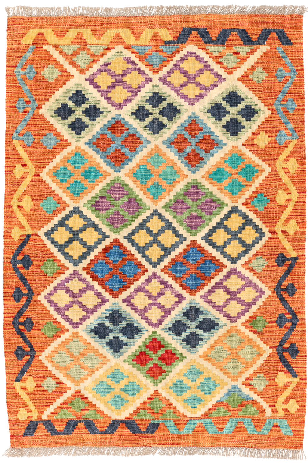 Afghanischer Kelim – 150 × 105 cm – handgewebt aus Schurwolle