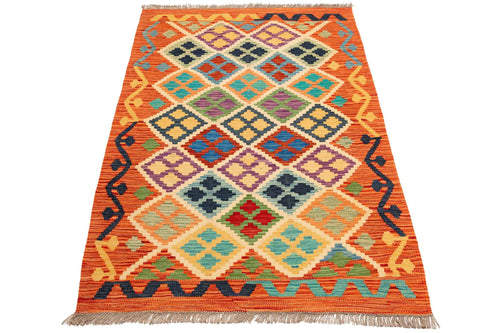 Afghanischer Kelim – 150 × 105 cm – handgewebt aus Schurwolle