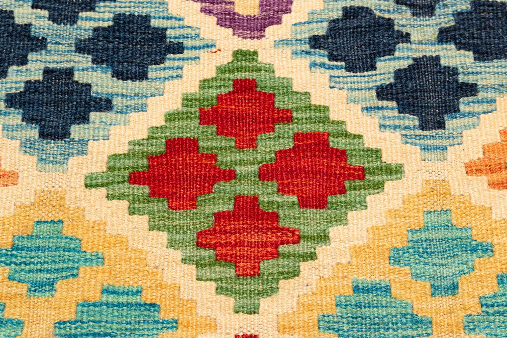 Afghanischer Kelim – 150 × 105 cm – handgewebt aus Schurwolle