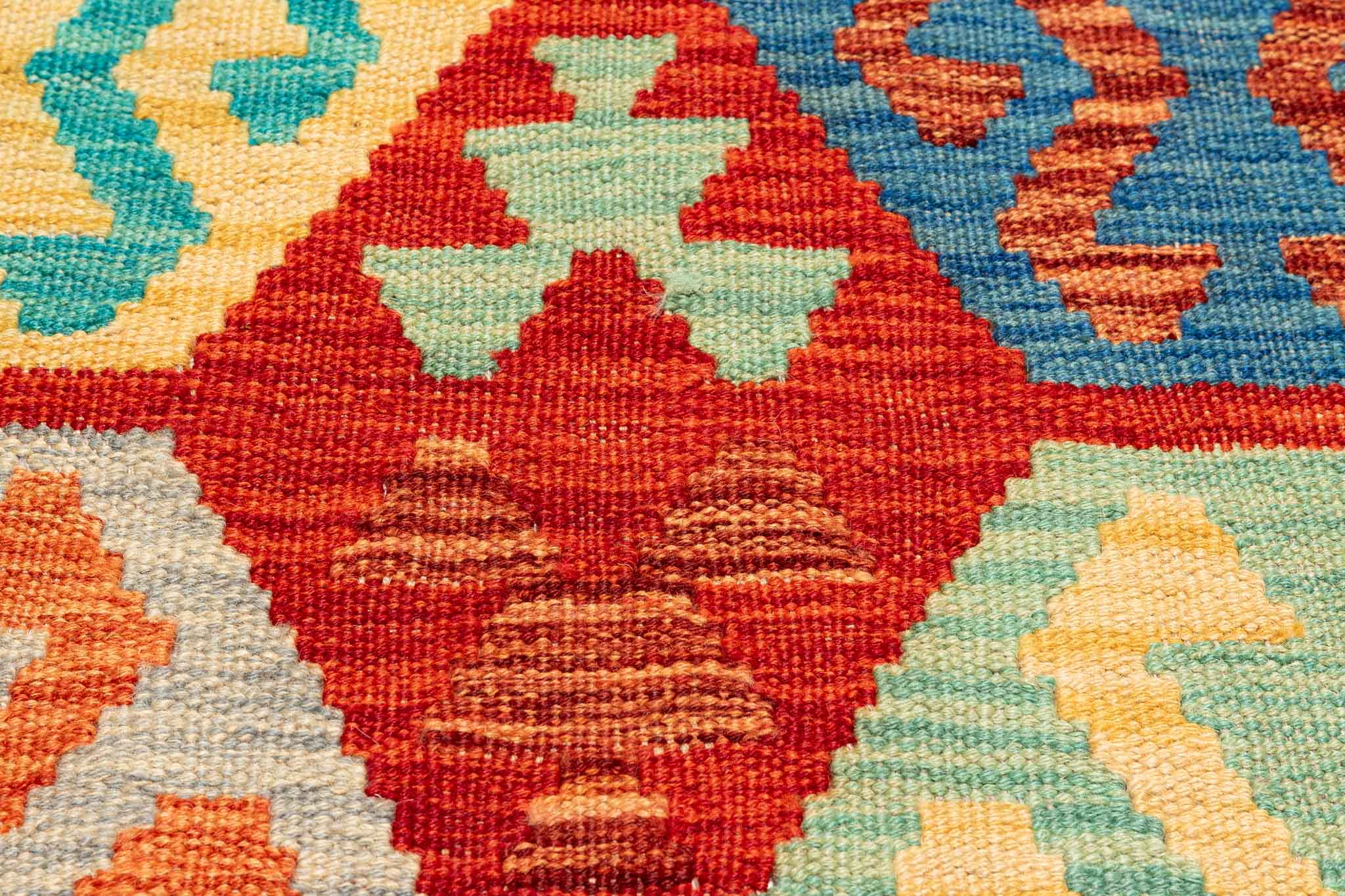 Afghanischer Kelim – 145 × 98 cm – handgewebt aus Schurwolle