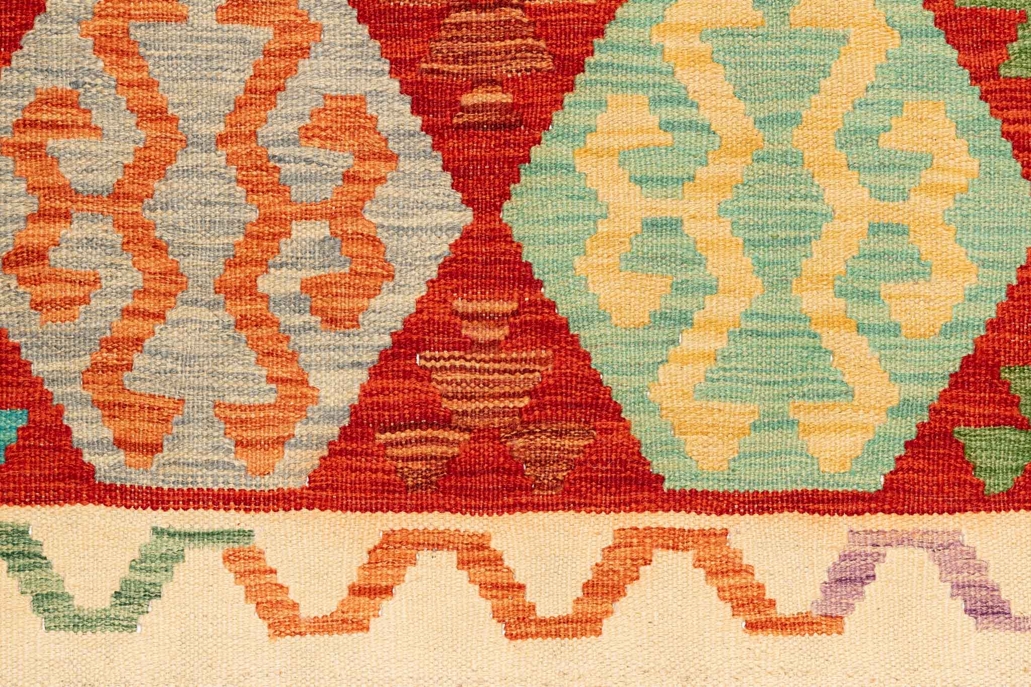 Afghanischer Kelim – 145 × 98 cm – handgewebt aus Schurwolle