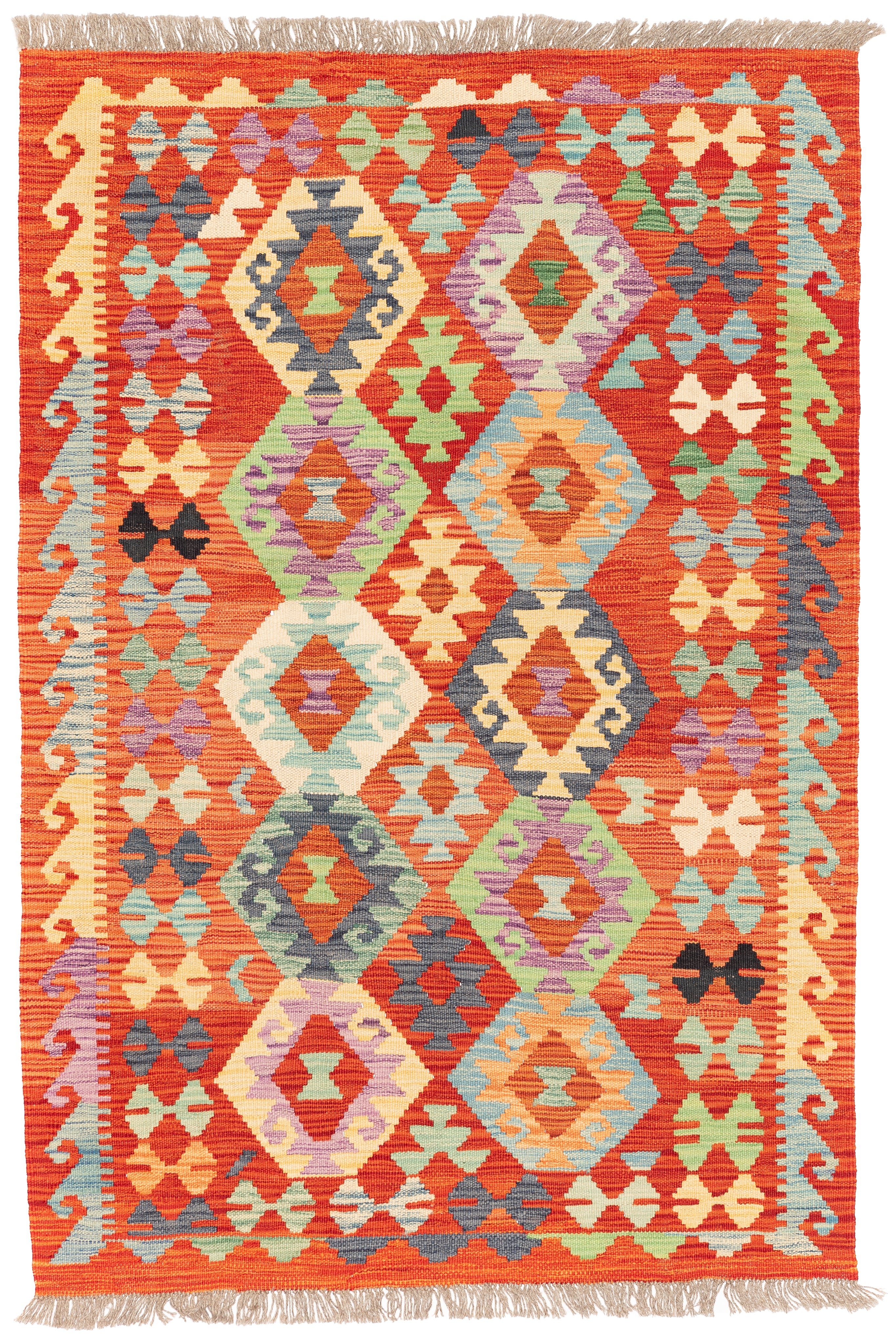 Afghanischer Kelim – 154 × 104 cm – handgewebt aus Schurwolle