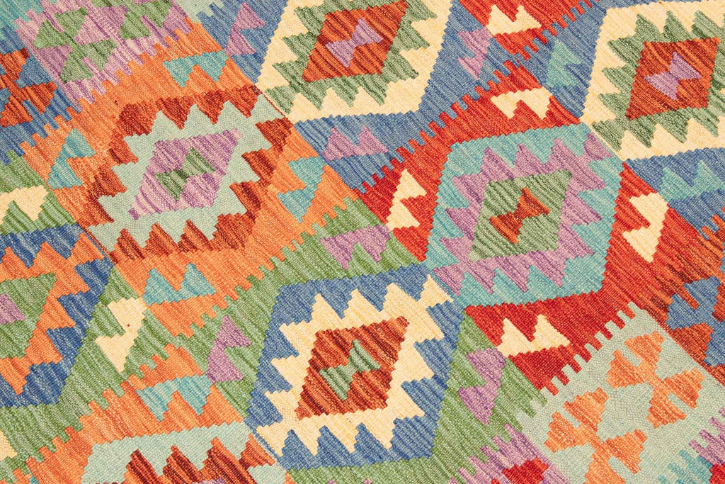 Afghanischer Kelim – 185 × 126 cm – handgewebt aus Schurwolle