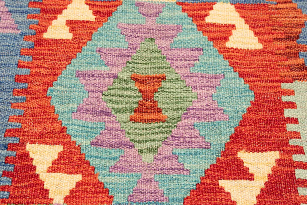 Afghanischer Kelim – 185 × 126 cm – handgewebt aus Schurwolle