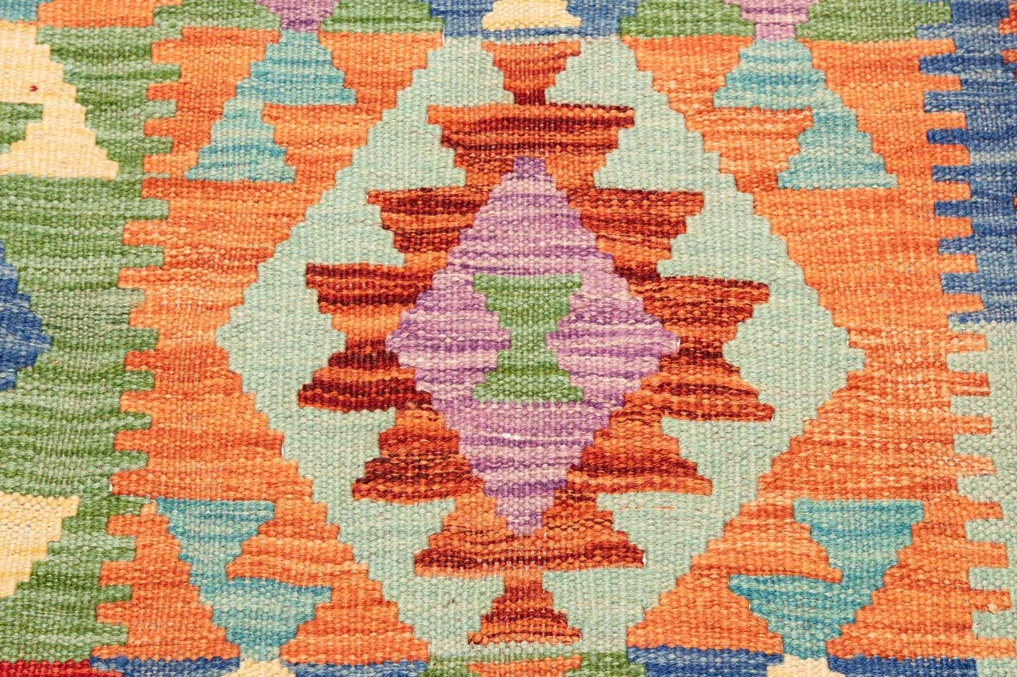 Afghanischer Kelim – 185 × 126 cm – handgewebt aus Schurwolle