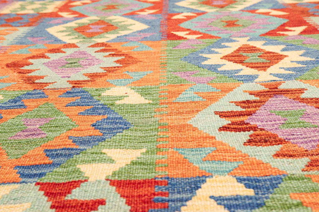 Afghanischer Kelim – 185 × 126 cm – handgewebt aus Schurwolle