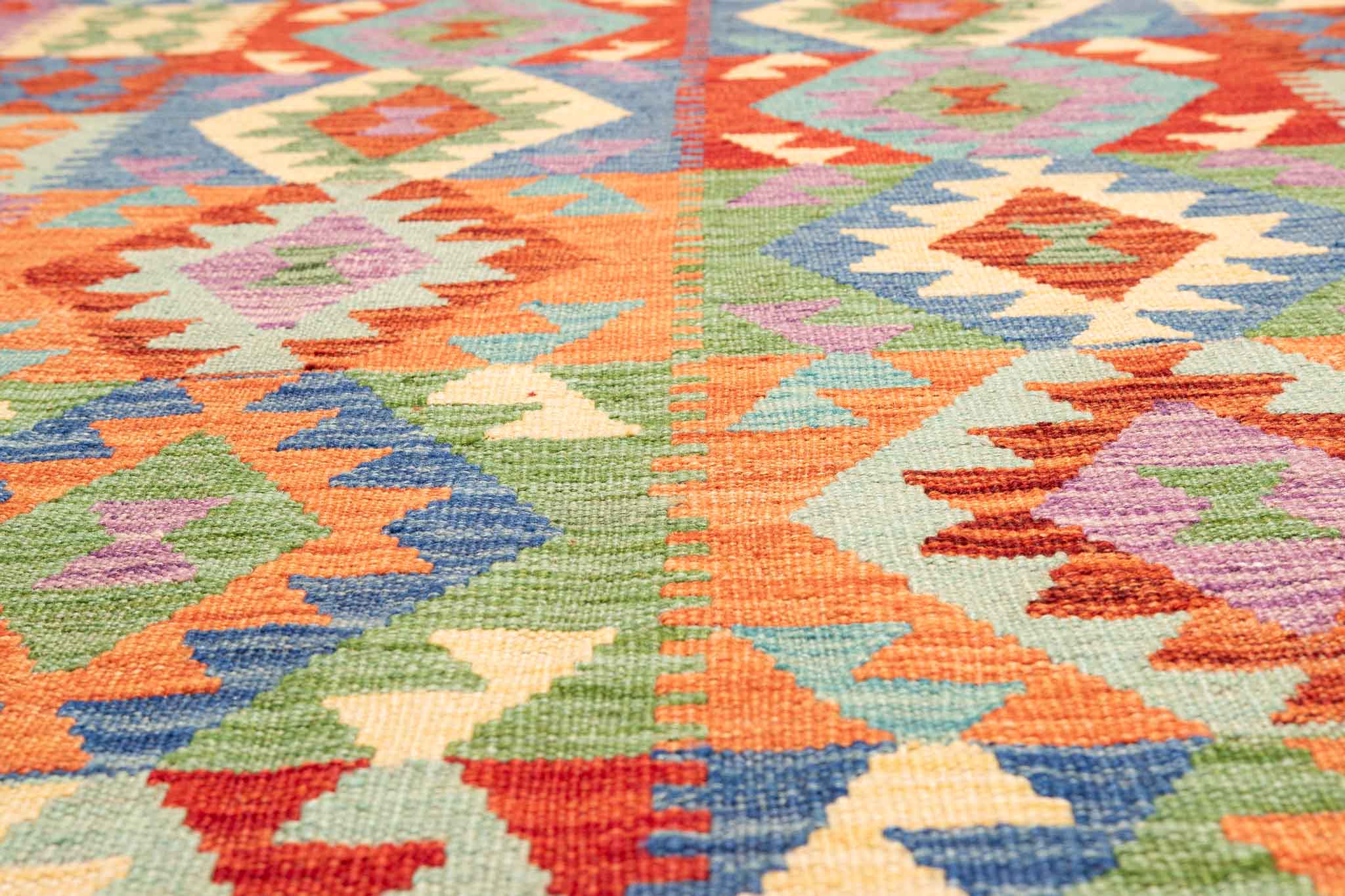 Afghanischer Kelim – 185 × 126 cm – handgewebt aus Schurwolle