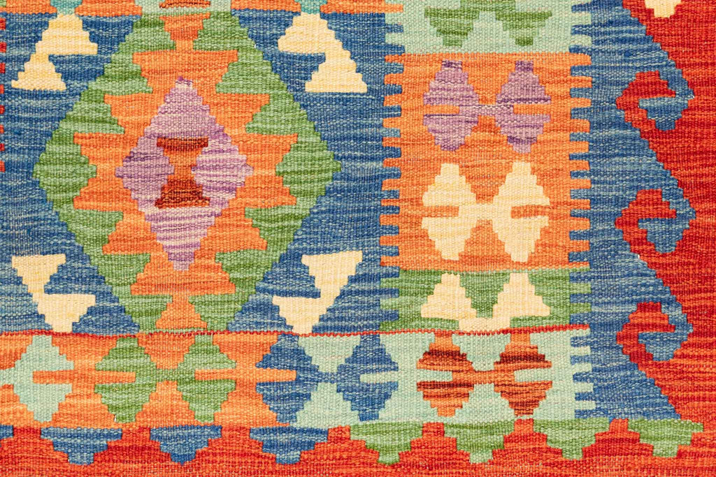 Afghanischer Kelim – 185 × 126 cm – handgewebt aus Schurwolle