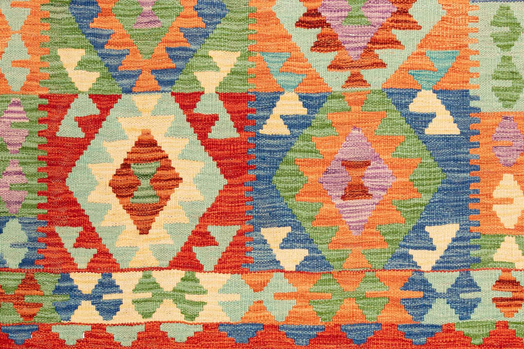 Afghanischer Kelim – 185 × 126 cm – handgewebt aus Schurwolle