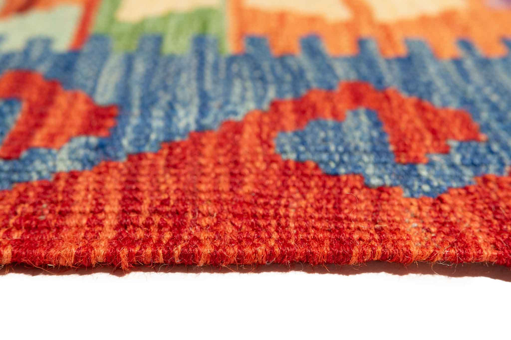 Afghanischer Kelim – 185 × 126 cm – handgewebt aus Schurwolle