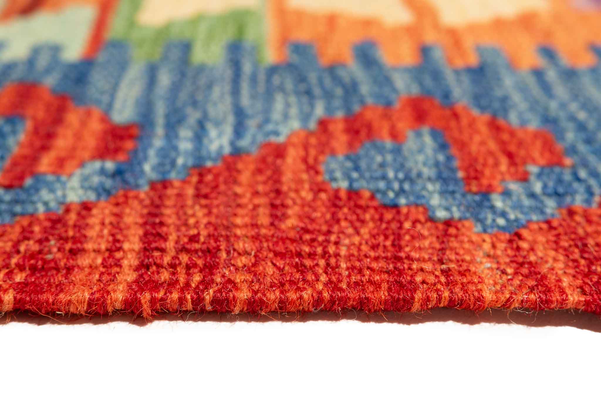 Afghanischer Kelim – 185 × 126 cm – handgewebt aus Schurwolle