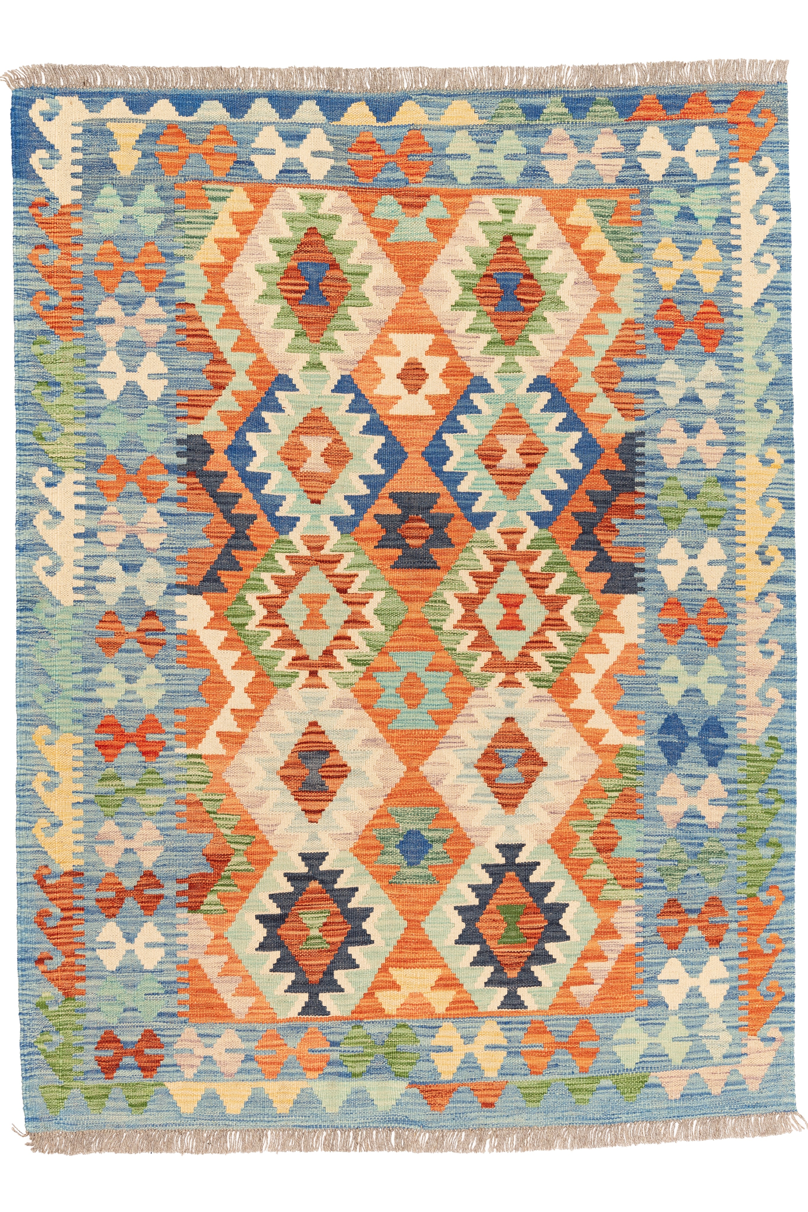 Afghanischer Kelim – 168 × 126 cm – handgewebt aus Schurwolle