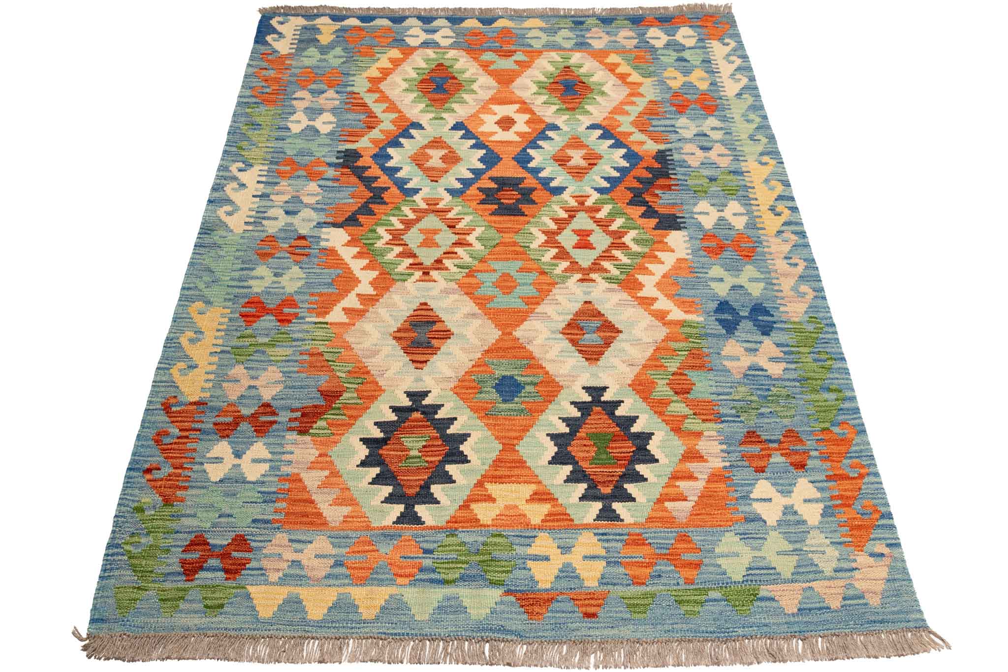 Afghanischer Kelim – 168 × 126 cm – handgewebt aus Schurwolle