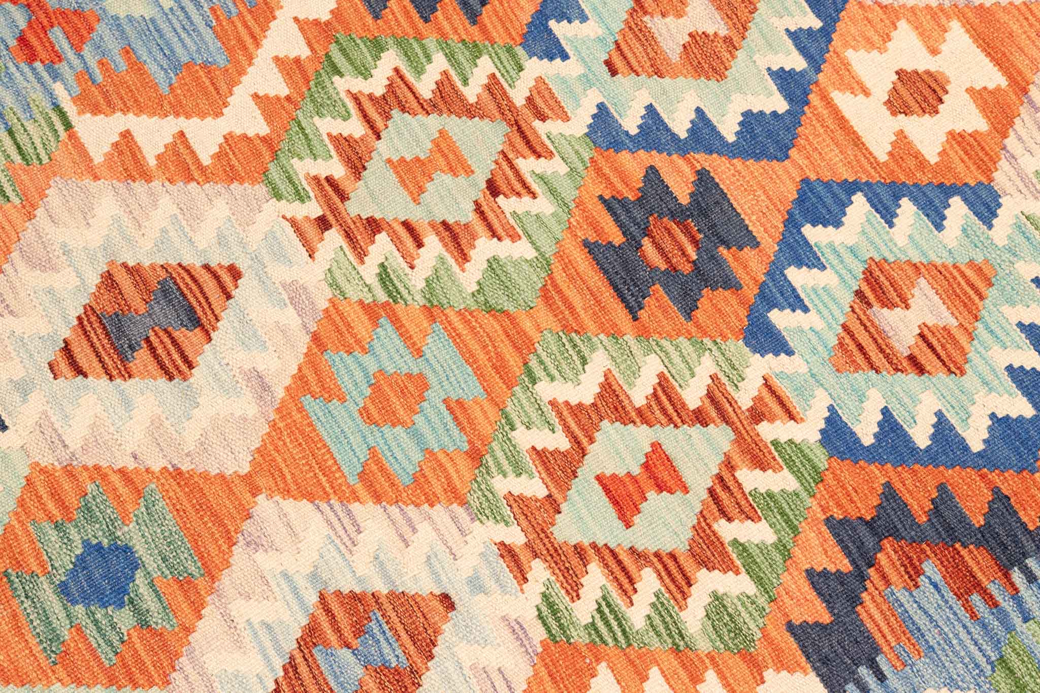 Afghanischer Kelim – 168 × 126 cm – handgewebt aus Schurwolle