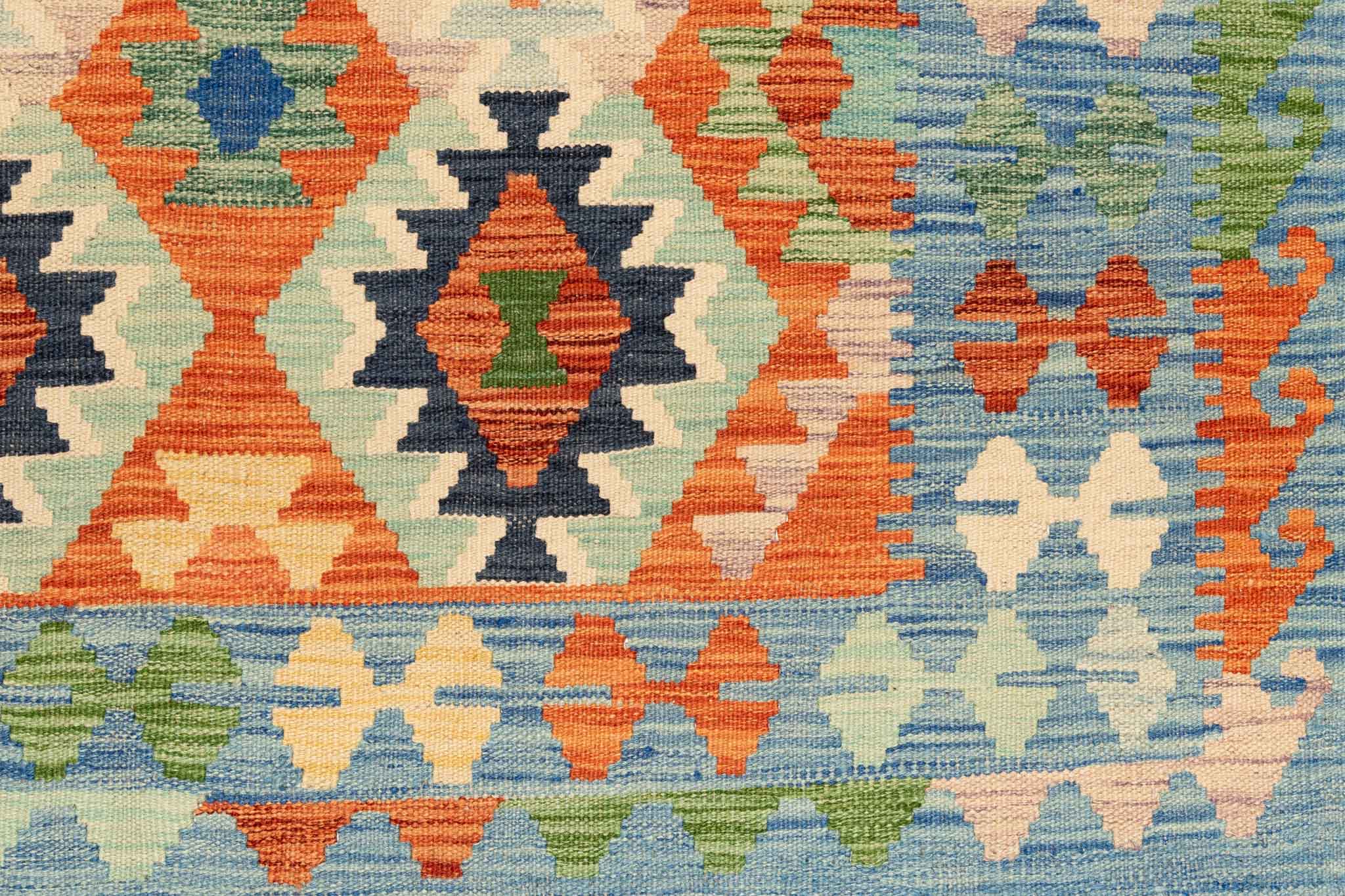 Afghanischer Kelim – 168 × 126 cm – handgewebt aus Schurwolle