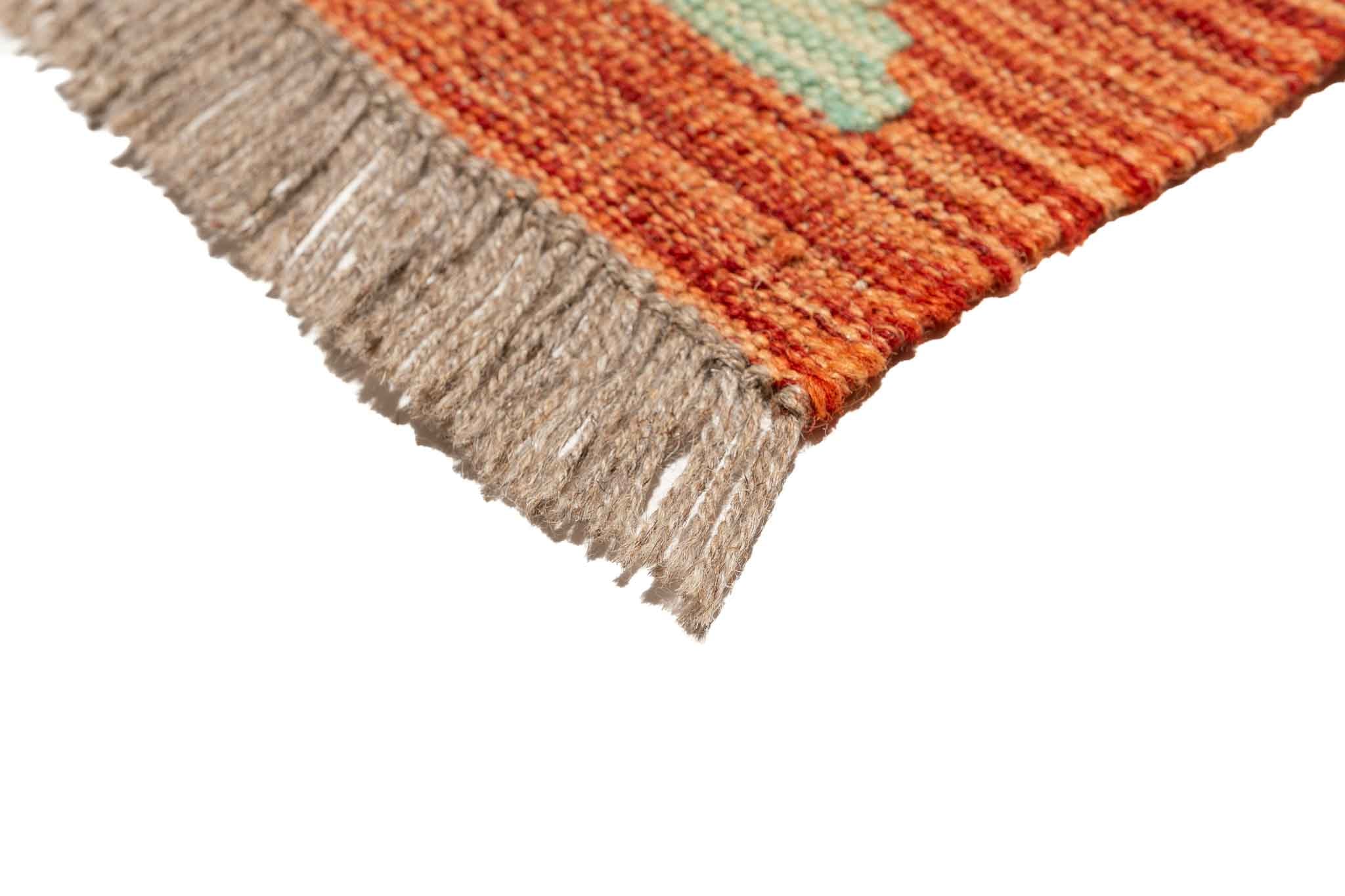 Afghanischer Kelim – 196 × 149 cm – handgewebt aus Schurwolle