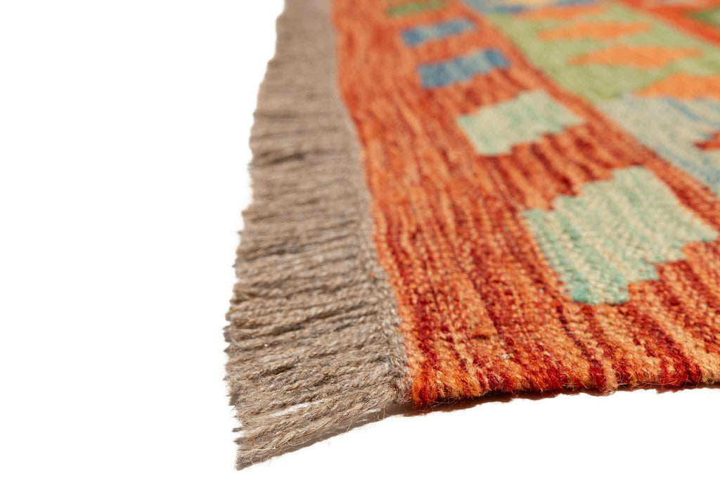 Afghanischer Kelim – 196 × 149 cm – handgewebt aus Schurwolle