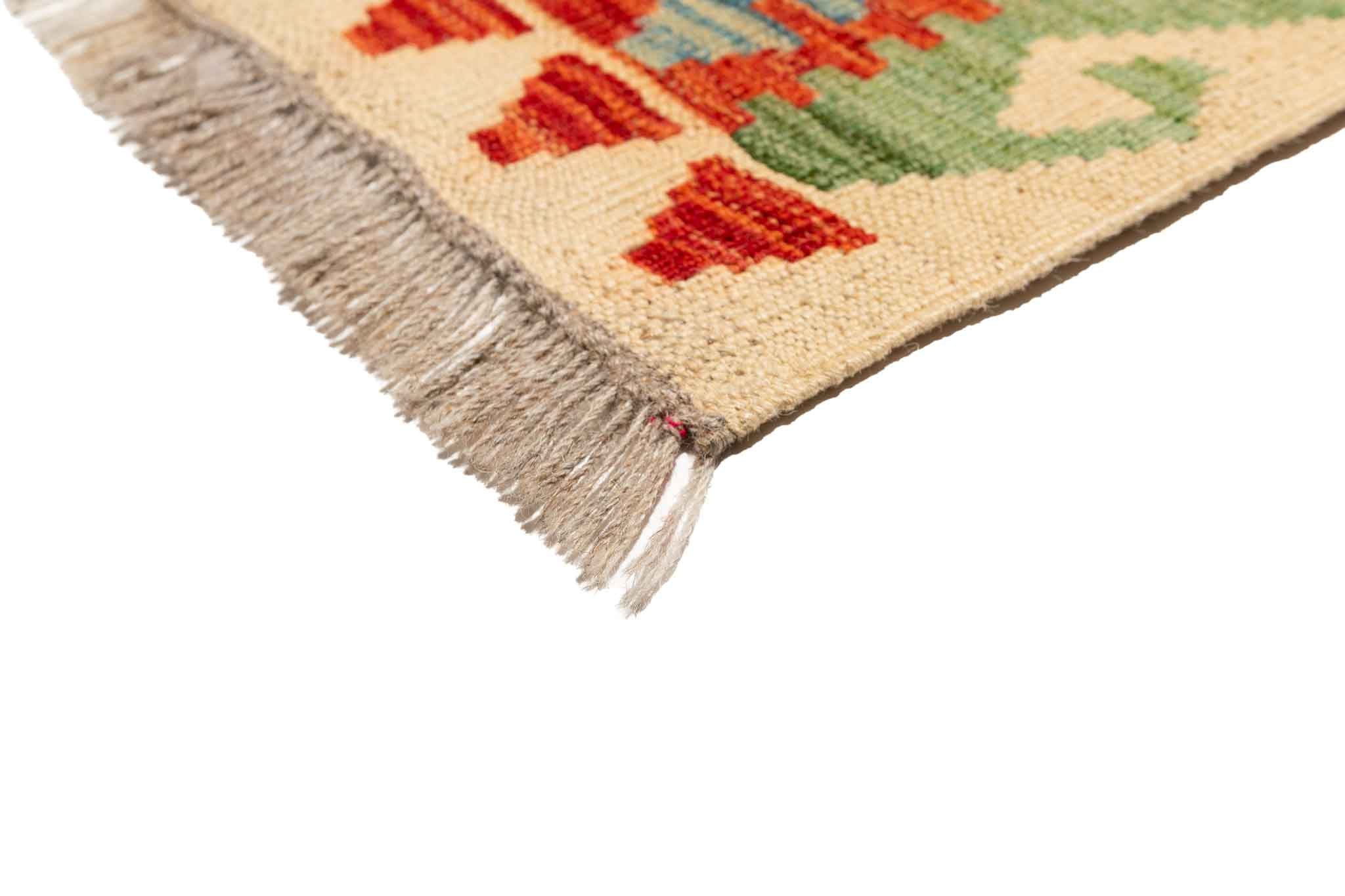 Afghanischer Kelim – 200 × 155 cm – handgewebt aus Schurwolle