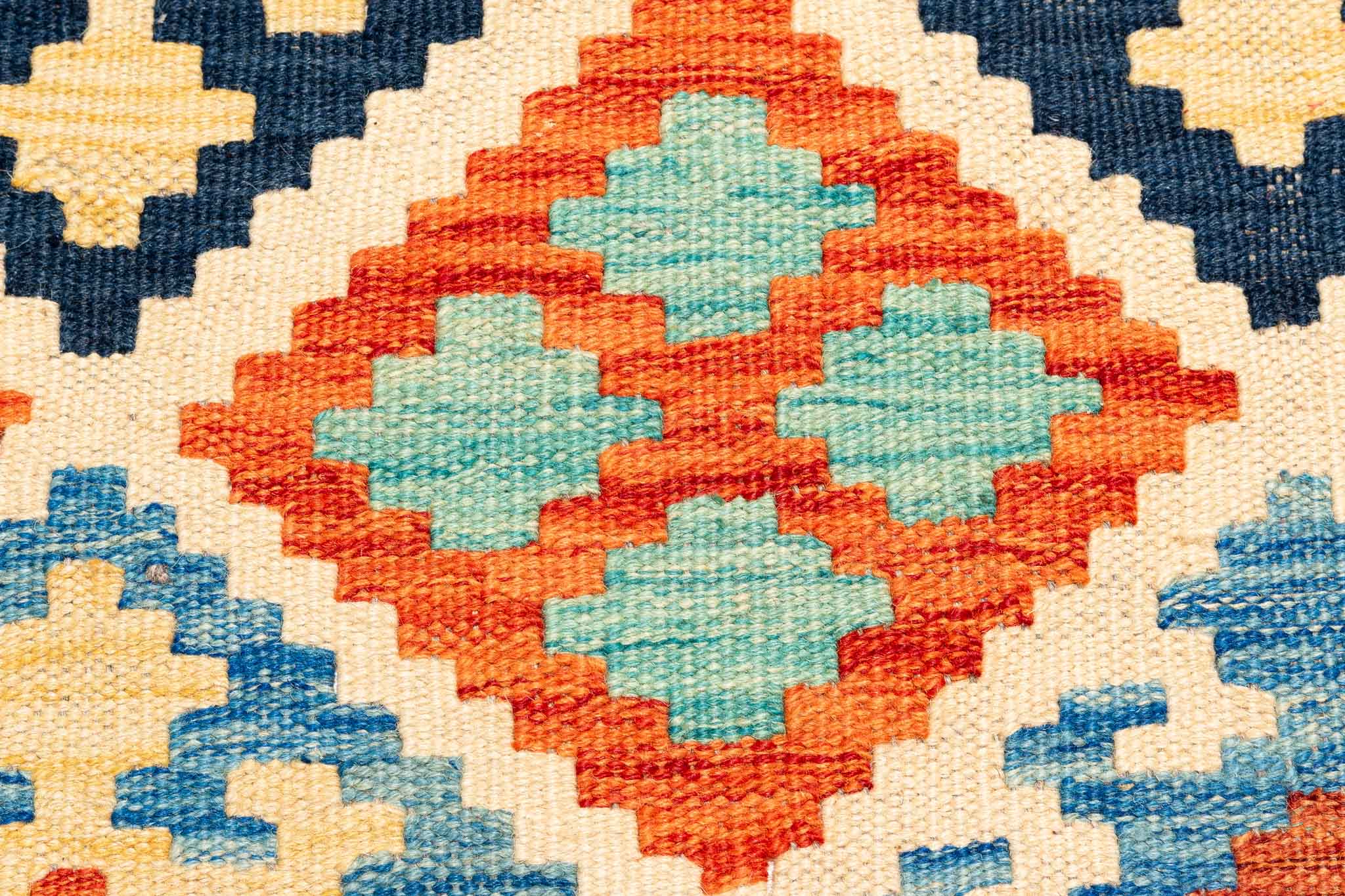 Afghanischer Kelim – 208 × 149 cm – handgewebt aus Schurwolle