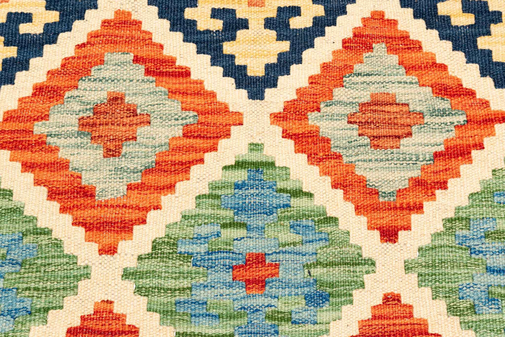 Afghanischer Kelim – 208 × 149 cm – handgewebt aus Schurwolle