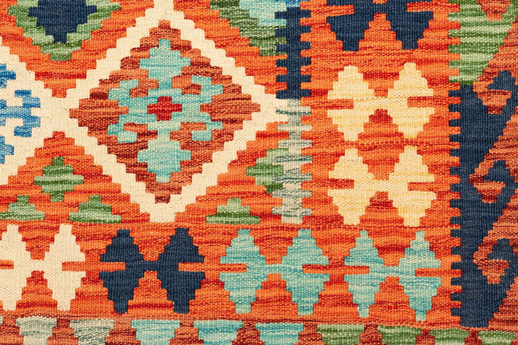 Afghanischer Kelim – 208 × 149 cm – handgewebt aus Schurwolle