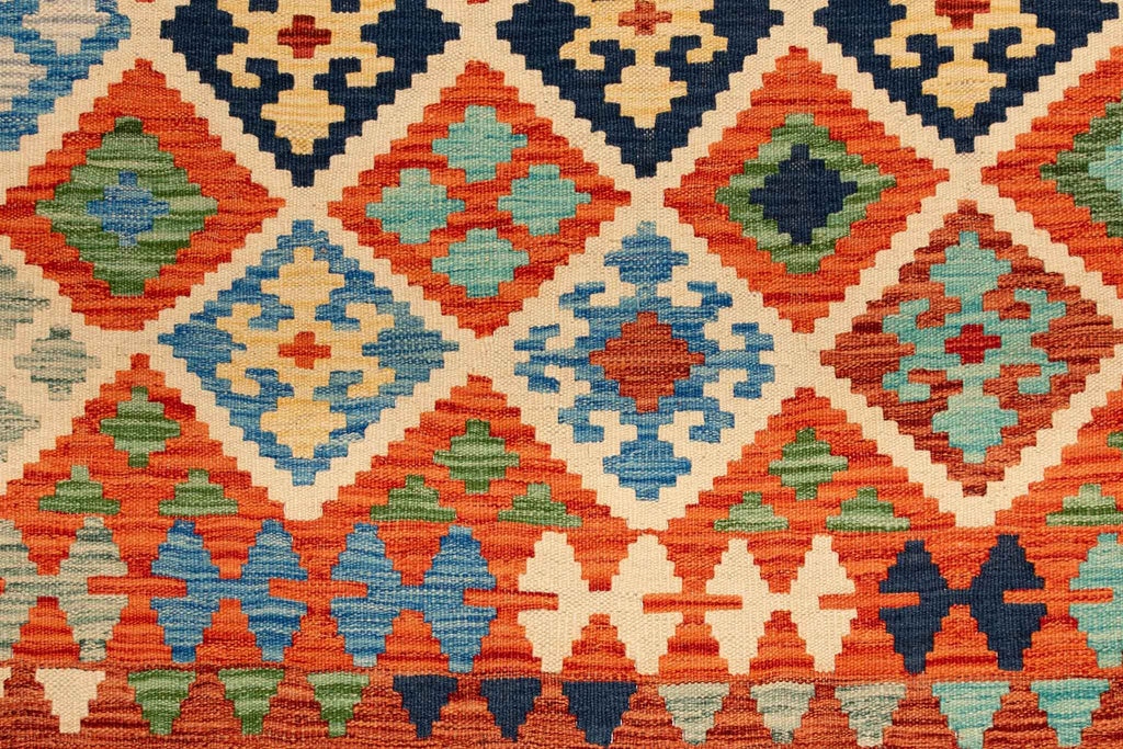 Afghanischer Kelim – 208 × 149 cm – handgewebt aus Schurwolle