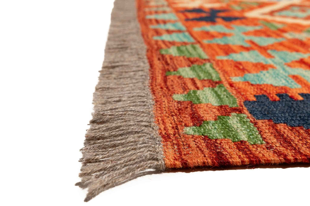 Afghanischer Kelim – 208 × 149 cm – handgewebt aus Schurwolle