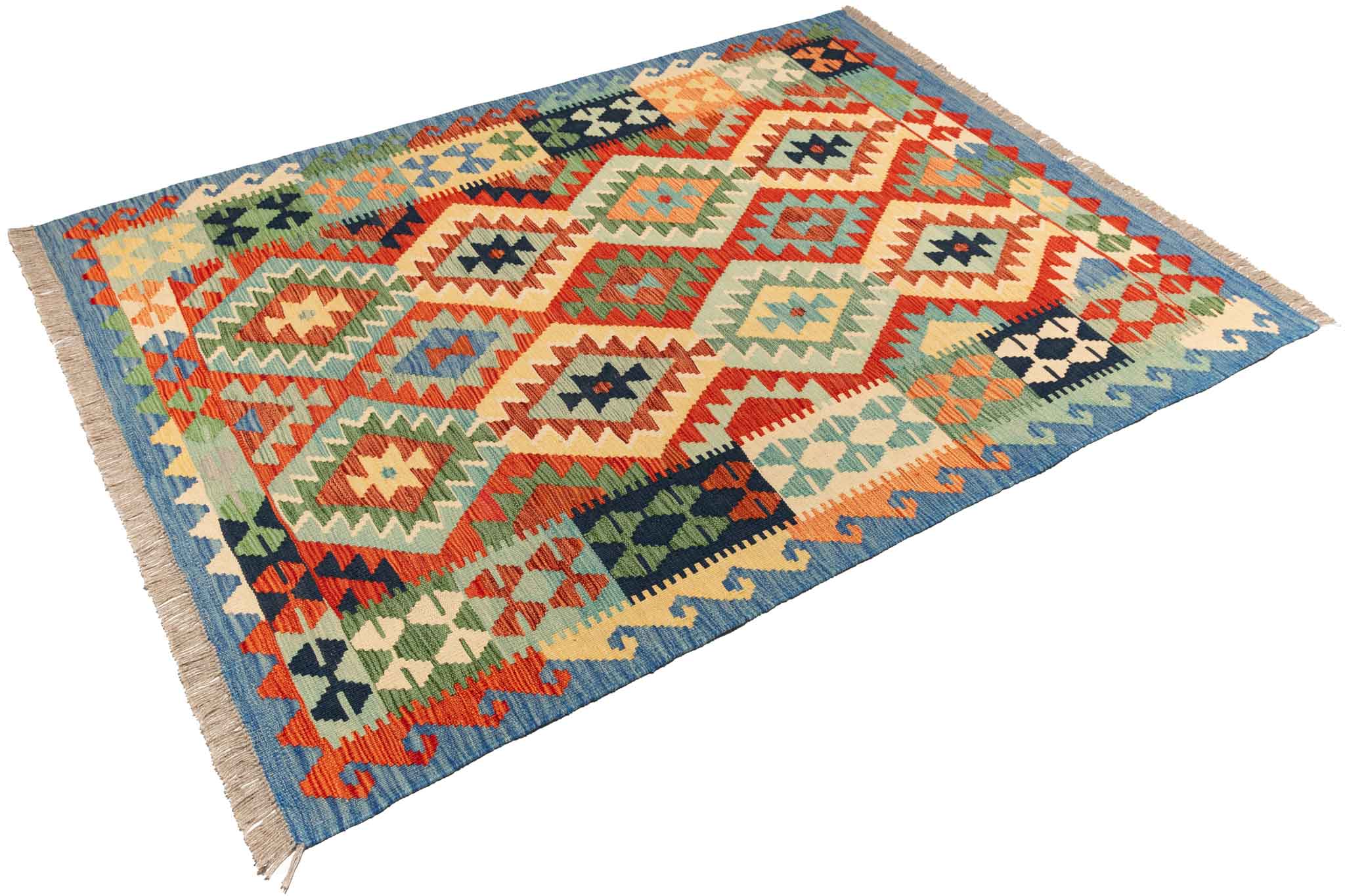 Afghanischer Kelim – 191 × 143 cm – handgewebt aus Schurwolle