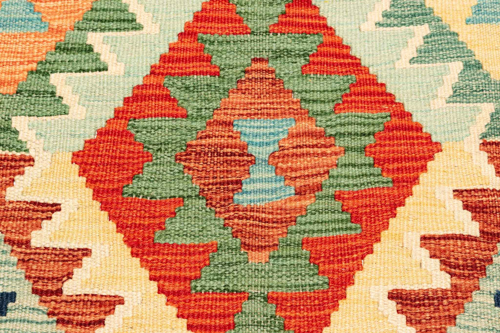 Afghanischer Kelim – 191 × 143 cm – handgewebt aus Schurwolle