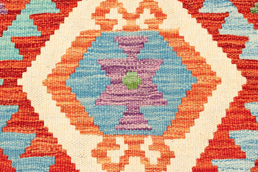 Afghanischer Kelim – 203 × 152 cm – handgewebt aus Schurwolle