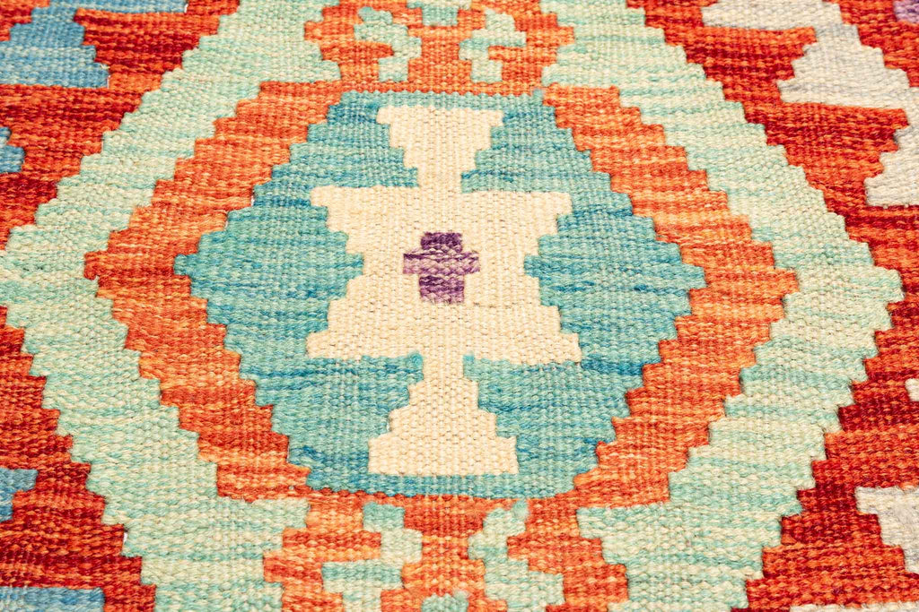 Afghanischer Kelim – 203 × 152 cm – handgewebt aus Schurwolle