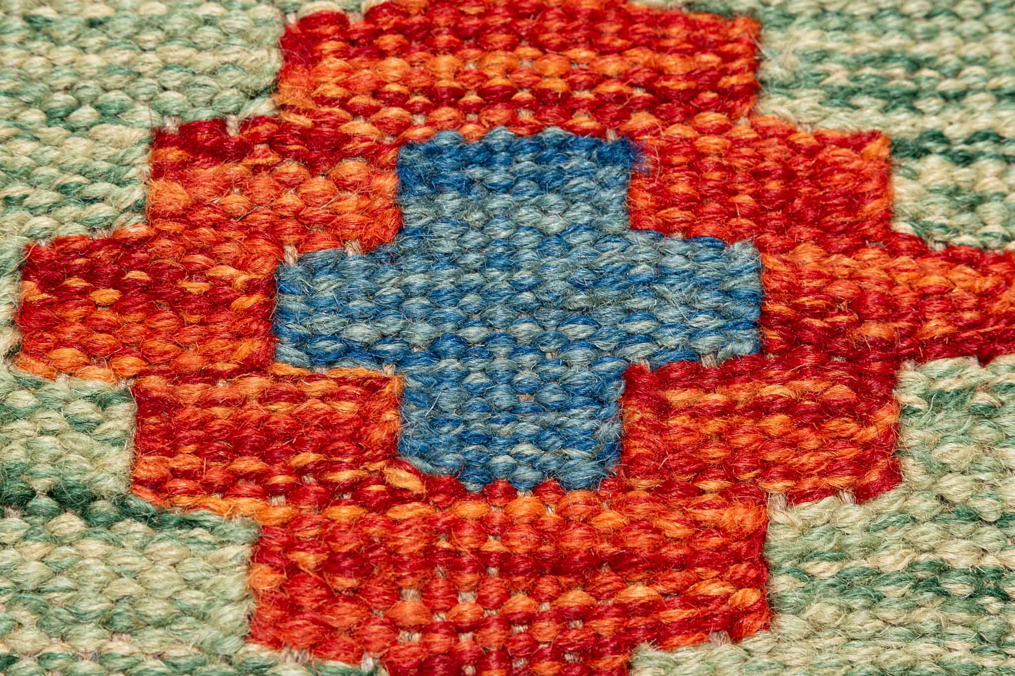 Afghanischer Kelim – 195 × 150 cm – handgewebt aus Schurwolle