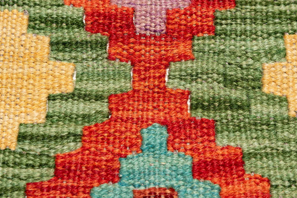 Afghanischer Kelim – 197 × 152 cm – handgewebt aus Schurwolle