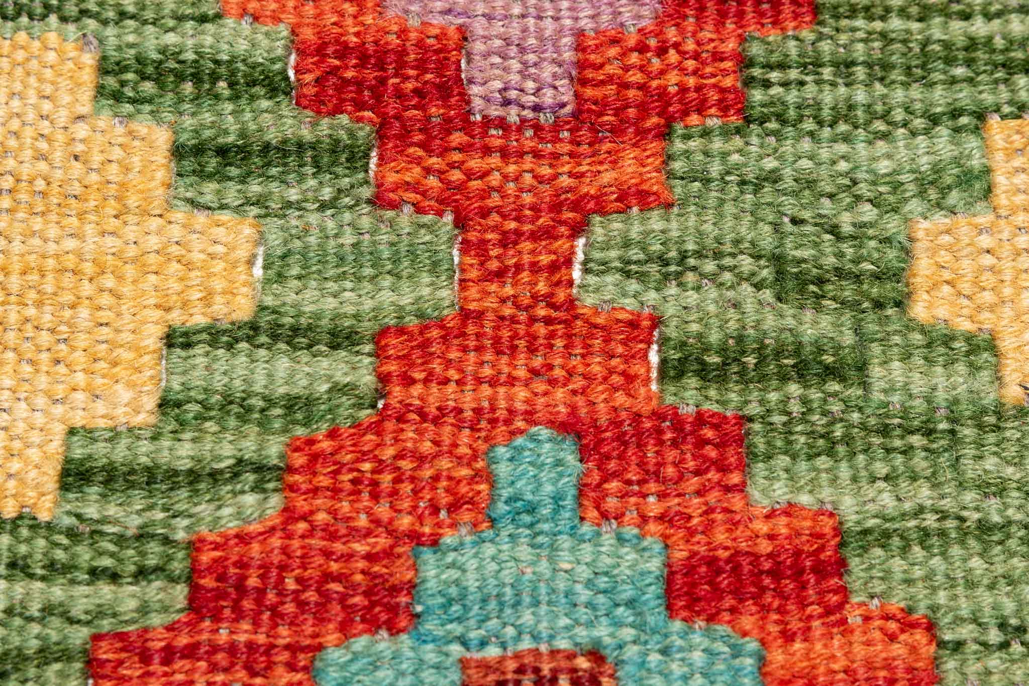 Afghanischer Kelim – 197 × 152 cm – handgewebt aus Schurwolle