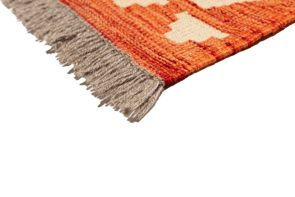 Afghanischer Kelim – 192 × 149 cm – handgewebt aus Schurwolle