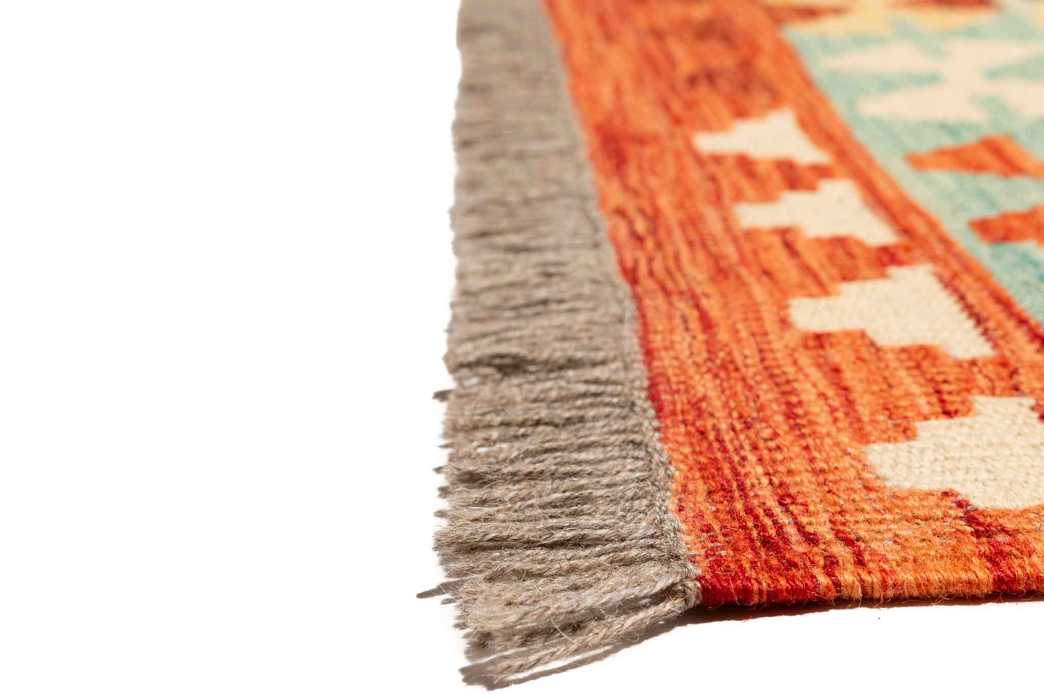 Afghanischer Kelim – 192 × 149 cm – handgewebt aus Schurwolle