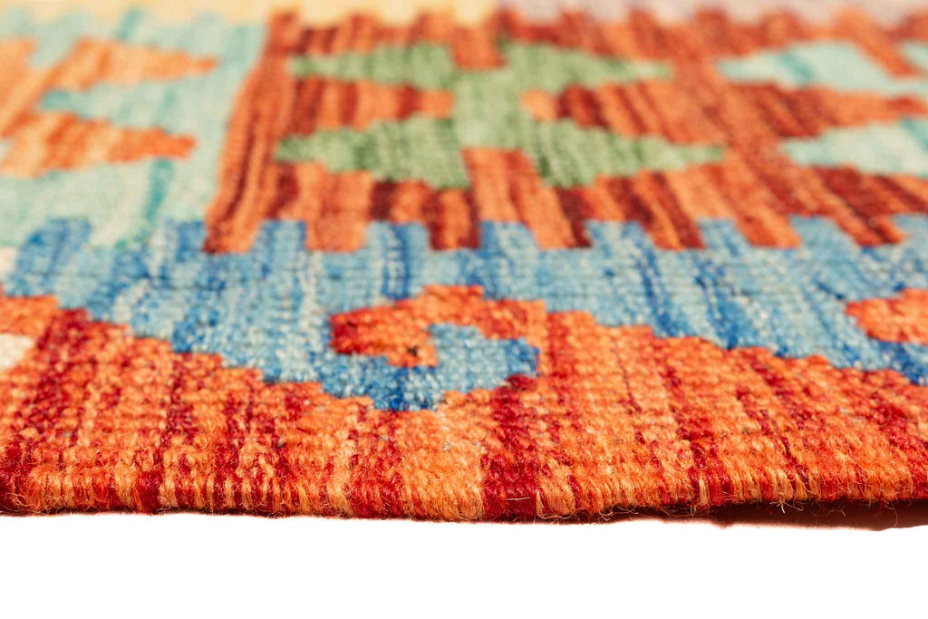 Afghanischer Kelim – 192 × 149 cm – handgewebt aus Schurwolle